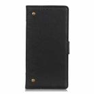 For Motorola Moto G9 Plus Copper Buckle Retro Crazy Horse Texture Horizontal Flip Leather Case with Holder & Card Slots & Wallet(Black) - 2