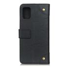 For Motorola Moto G9 Plus Copper Buckle Retro Crazy Horse Texture Horizontal Flip Leather Case with Holder & Card Slots & Wallet(Black) - 3