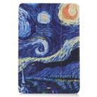 For Lenovo Duet Chromebook Custer Painted Pattern Horizontal Flip Smart Flat PU Leather Case with Sleep / Wake-up Function & 3-Fold Holder(Starry Sky) - 2