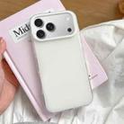 For iPhone 17 Pro Max Large Camera Frame Vibrant Jelly Color TPU + IMD Phone Case(White) - 1