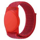For Huawei Tag xDfind Nylon Hook and Loop Fastener Watch Band Style Anti-lost Tracker Protective Cover(Red) - 1
