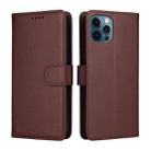 For iPhone 13 Pro Max Litchi Texture RFID Blocking 3-Card Wallet Leather Phone Case(Brown) - 2