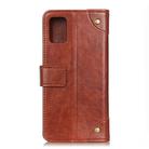 For Motorola Moto G9 Plus Copper Buckle Nappa Texture Horizontal Flip Leather Case with Holder & Card Slots & Wallet(Brown) - 3