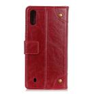 For Wiko Y81 Copper Buckle Nappa Texture Horizontal Flip Leather Case with Holder & Card Slots & Wallet(Wine Red) - 3