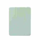 For iPad Air 2022 / 2020 10.9 3-folding Electric Pressed Skin Texture Smart Leather Tablet Case  (Green) - 2