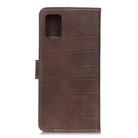 For Motorola Moto G9 Plus Crocodile Texture Horizontal Flip Leather Case with Holder & Wallet & Card Slots & Photo Frame(Brown) - 3