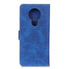 For Nokia 3.4 Crocodile Texture Horizontal Flip Leather Case with Holder & Wallet & Card Slots & Photo Frame(Blue) - 3