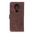 For Nokia 3.4 Crocodile Texture Horizontal Flip Leather Case with Holder & Wallet & Card Slots & Photo Frame(Brown) - 3