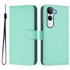 For vivo Y400 5G Global Skin Feel Solid Color Leather Phone Case with Lanyard(Mint Green) - 2