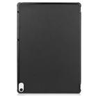 For Sharp Dtab D-41A uster Texture Smart PU Leather Case with Sleep / Wake-up Function & 3-Fold Holder(Black) - 3