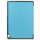 For Sharp Dtab D-41A uster Texture Smart PU Leather Case with Sleep / Wake-up Function & 3-Fold Holder(Blue Sky) - 3