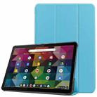 For Lenovo Duet Chromebook uster Texture Smart PU Leather Case with Sleep / Wake-up Function & 3-Fold Holder(Blue Sky) - 1