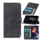 For ZTE Blade V 2020 KHAZNEH Retro Texture PU + TPU Horizontal Flip Leather Case with Holder & Card Slots & Wallet(Black) - 1