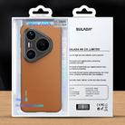 For Huawei Pura 80 5G SULADA Frameless Top Layer Cowhide Leather PC Phone Case(Black) - 2