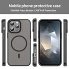 For iPhone 14 Pro Max Fanying Series PC Hybrid TPU Translucent Frosted MagSafe Phone Case(Translucent Black) - 2