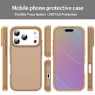 For iPhone 17 Pro Fanying Series PC Hybrid TPU Translucent Frosted Phone Case(Desert Gold) - 2