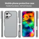 For iPhone 17 Fanying Series PC Hybrid TPU Translucent Frosted Phone Case(Silver Grey) - 2