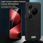 For Huawei Pura 80 Ultra 5G SULADA Shockproof TPU Hybrid Handmade Leather Precise Hole Phone Case(Brown) - 2