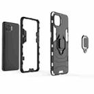 For OPPO F17 Pro PC + TPU Shockproof Protective Case with Magnetic Ring Holder(Black) - 3