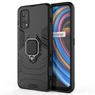 For OPPO Realme X7 PC + TPU Shockproof Protective Case with Magnetic Ring Holder(Black) - 1