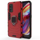 For OPPO Realme X7 Pro PC + TPU Shockproof Protective Case with Magnetic Ring Holder(Red) - 1