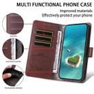 For Google Pixel 8 Pro Litchi Texture RFID Blocking 3-Card Wallet Leather Phone Case(Brown) - 3