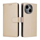For Tecno Spark Go 2025 / Pop 9 4G Litchi Texture RFID Blocking 3-Card Wallet Leather Phone Case(Beige) - 2