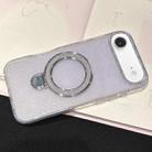 For iPhone Air Gradient Glitter Diamonds MagSafe Phone Case(Light Purple) - 1