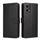 For Motorola Edge 50 Fusion / G96 5G Litchi Texture RFID Blocking 3-Card Wallet Leather Phone Case(Black) - 2