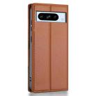 For Google Pixel 8 Pro N.BEKUS P3 RFID Stitching Magnetic Flip Leather Phone Case(Brown) - 3