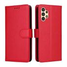 For Samsung Galaxy A13 4G / 5G Litchi Texture RFID Blocking 3-Card Wallet Leather Phone Case(Red) - 2