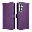 For Samsung Galaxy A55 5G Litchi Texture RFID Blocking 3-Card Wallet Leather Phone Case(Purple) - 2
