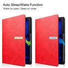 For Samsung Galaxy Tab S8+ / Tab S8 Plus /  Tab S7 FE / Tab S7+ T970 Cowhide Texture TPU Tablet Horizontal Flip Leather Case with Holder & Sleep / Wake-Up Function & Pen Slot(Red) - 6