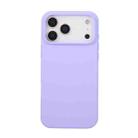 For iPhone 17 Pro Max Liquid Silicone Phone Case(Purple) - 1