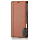 For iPhone 17 Pro Max N.BEKUS P3 RFID Stitching Magnetic Flip Leather Phone Case(Brown) - 2