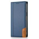 For iPhone 12 / 12 Pro N.BEKUS P3 RFID Stitching Magnetic Flip Leather Phone Case(Blue) - 2