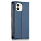 For iPhone 12 / 12 Pro N.BEKUS P3 RFID Stitching Magnetic Flip Leather Phone Case(Blue) - 3