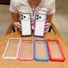 For iPhone 17 Pro Max Transparent Matte TPU Hybrid PC 3-in-1 Phone Case(Grey) - 2
