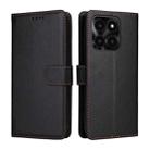 For Honor X6b 4G / X6a / X5b Litchi Texture RFID Blocking 3-Card Wallet Leather Phone Case(Black) - 2