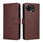 For Huawei Maimang 40 5G Litchi Texture RFID Blocking 3-Card Wallet Leather Phone Case(Brown) - 2