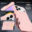 For iPhone 17 Pro Max Skin Feel Wave Texture MagSafe Phone Case(Pink) - 2