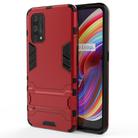 For OPPO Realme X7 Pro PC + TPU Shockproof Protective Case with Holder(Red) - 1