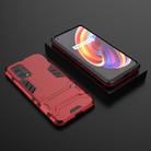 For OPPO Realme X7 Pro PC + TPU Shockproof Protective Case with Holder(Red) - 2