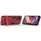 For OPPO Realme X7 Pro PC + TPU Shockproof Protective Case with Holder(Red) - 3