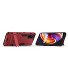 For OPPO Realme 7 Pro PC + TPU Shockproof Protective Case with Holder(Red) - 3