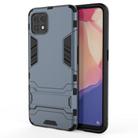 For OPPO Reno4 SE PC + TPU Shockproof Protective Case with Holder(Navy Blue) - 1