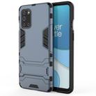 For OnePlus 8T PC + TPU Shockproof Protective Case with Holder(Navy Blue) - 1