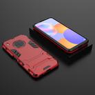 For Huawei Y9a PC + TPU Shockproof Protective Case with Holder(Red) - 2