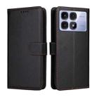 For Redmi K70 Ultra Litchi Texture RFID Blocking 3-Card Wallet Leather Phone Case(Black) - 2