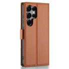 For Samsung Galaxy S25 Ultra 5G N.BEKUS P3 RFID Stitching Magnetic Flip Leather Phone Case(Brown) - 3